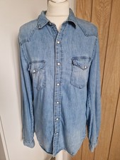 Mens Light Blue Pop Buttoned