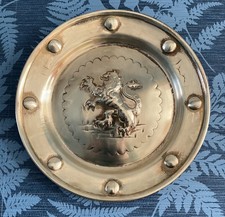 Vintage brass wall plaque - vintage,
