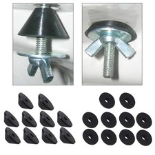 10x Toilet Water Tank Gaskets Toilet Fittings Conical Fixing Loose Seats in