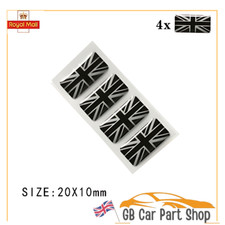 4PCS Union Jack 3D Gel Domed