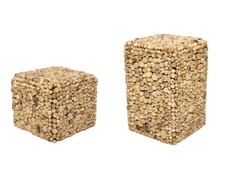 Driftwood Stool Natural Wood