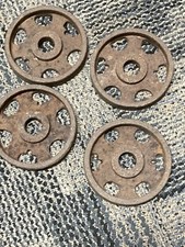set of 4 vintage cast iron