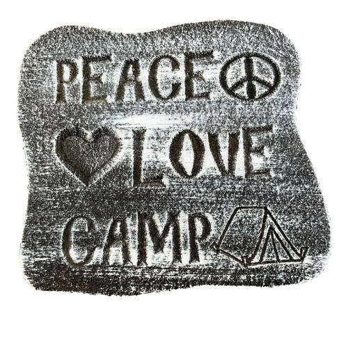 Camping plaque mold - , garden