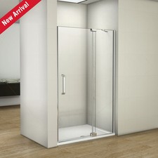 800/900/1000/1100/1200 Frameless Pivot Shower Enclosure Glass Door Screen Tray