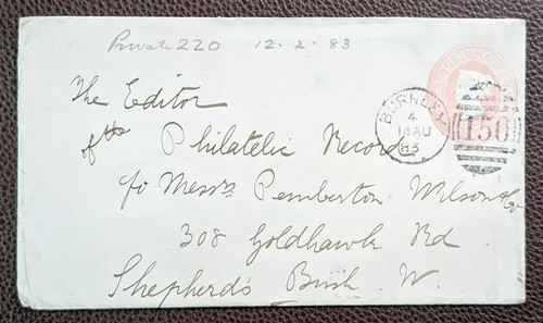 1883 prepaid cover to - prepaid,