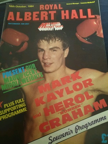 Vintage boxing programme herol - programme,