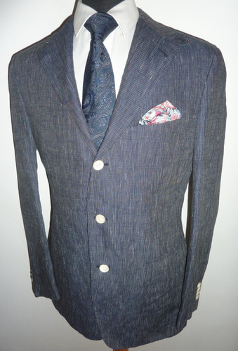 Corneliani linen jacket blue - linen,