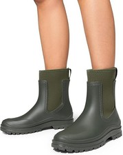 DREAM PAIRS Women Wellington Boots, Mucker & Yard Wellies Music Festivals Green