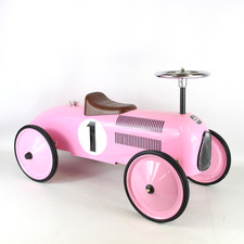 RETRO ROLLER Pink Ride On Car Racing Car 1920s Vintage Style Children's Toy -RWL