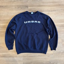 Navy Blue Vintage Umbro Embroidered Sweatshirt – Size L