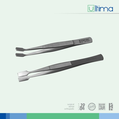 Stamp tweezers cranked - /, bent