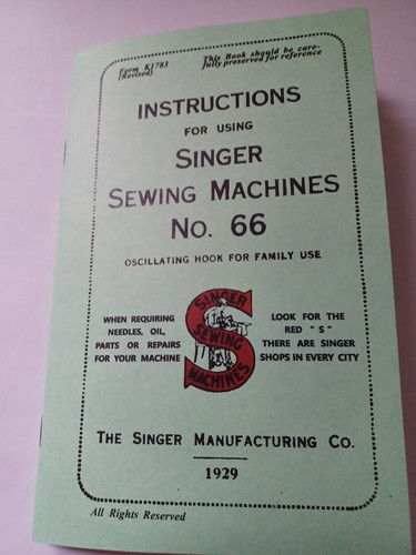 Singer manual instruction - 66,