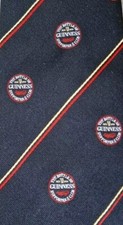 Offical Guinness Supporters Club Neck Tie Black And Red Brand New 