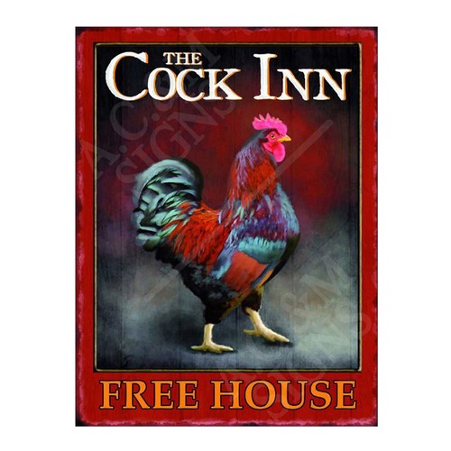 Retro metal signs - man, pub