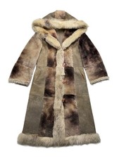 Vintage Real Sheepskin Hooded