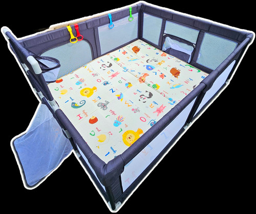 Portable rectangular mesh baby - portable,