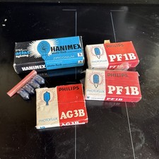 Vintage Philips Photoflux Super AG3B PF1B Hanimex Flash Bulbs Camera