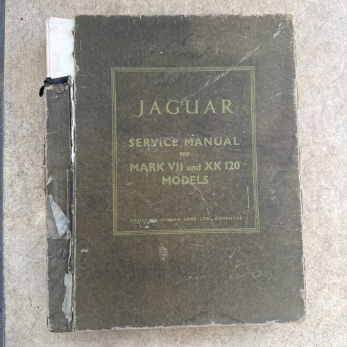 Vintage jaguar service - -,