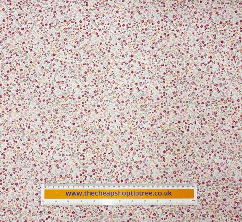 Floral polycotton fabric - floral,