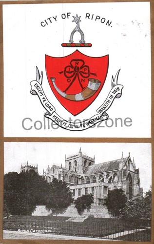 1907 city ripon crest - of,