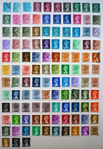 Stamps specialised machins - gb,