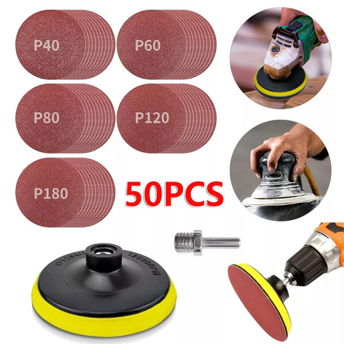 50pcs sanding disc hook loop - 50pcs, &