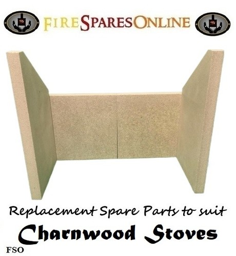 Sides rear stove bricks to - stove,