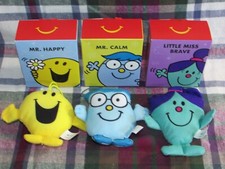 **LOOK** 5 x NEW & Boxed McDonald’s MR MEN & LITTLE MISS Plush Toys 2024