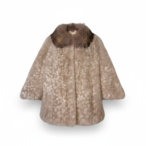 Real rabbit fur coat - rabbit,