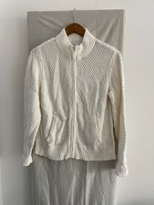 CHARTER CLUB Ivory Full Zip Cardigan Size M