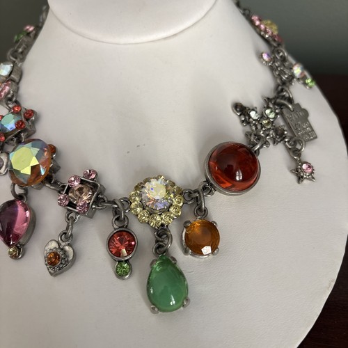 Designer statement necklace - necklace, by