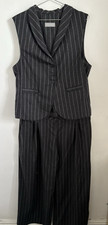 Joyce Ridings grey pinstripe