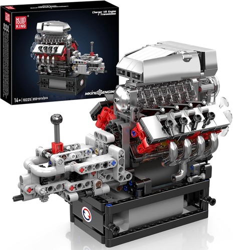 Engine building toy - v8, set