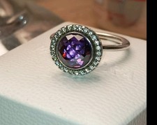 Pandora Rare Legacy Purple Amethyst Ring Size 58.