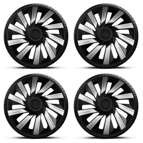 Wheel trims black silver - trims, 15"