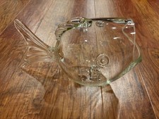 Vintage Glass Fish Shape