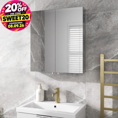 Double door bathroom - double, mirror