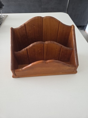 Vintage pine wooden letter - wooden,