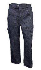 Ex Police Cargo Trousers Black Heavy Duty Workwear Uniform Male Female Grade 1