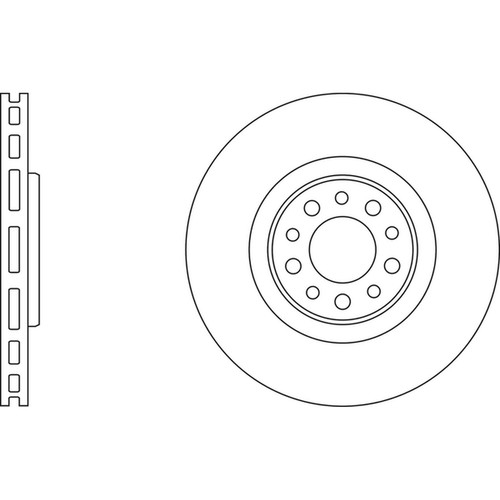 Brake discs vented - 2x,