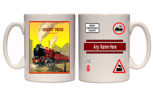 Personalised hornby train mug
