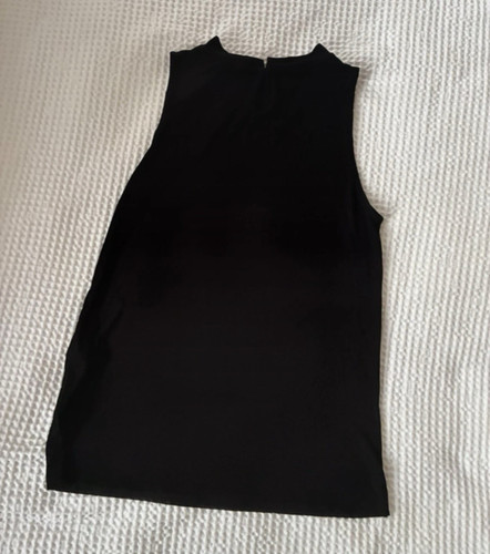 Massimo dutti black ribbed - black,