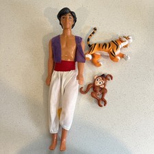 Vintage 1968 Disney Aladdin Prince Ali 12 inch doll/toy Mattel Used