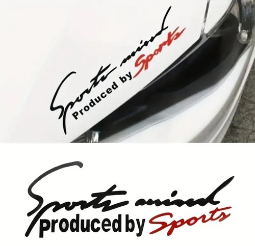 Red black sports vinyl - black, decal
