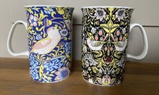 2 Waterside Fine China Mugs William Morris Design