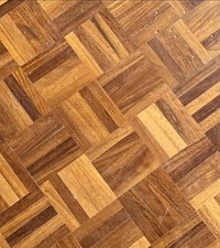 Teak Parquet Flooring Reclaimed - 45 Individual Pieces- 114 X 23 X 7mm