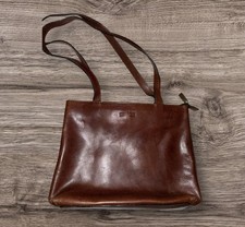 Vintage Gianni conti  real  leather  handbag bag  Brown 