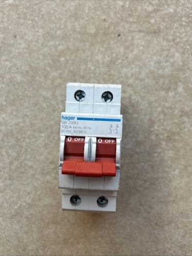 Hager sb299u 100a double - sb299u,