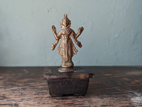 Vintage indian vishnu brass - vintage,