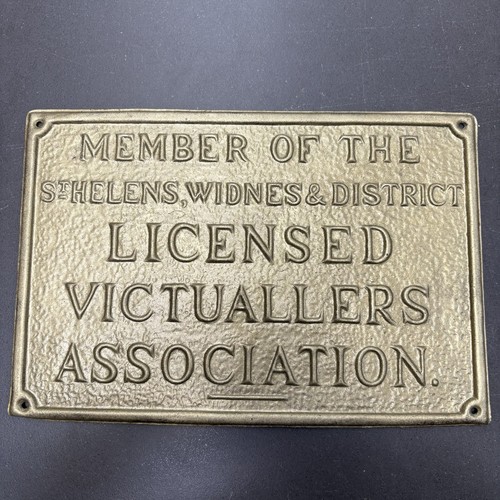 Vintage brass pub sign - vintage,